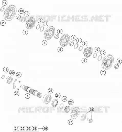 GEARBOX COUNTERSHAFT
