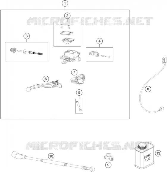 FRONT BRAKE MASTER CYLINDER