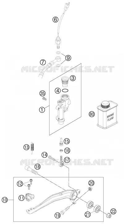 REAR BRAKE MASTER CYLINDER