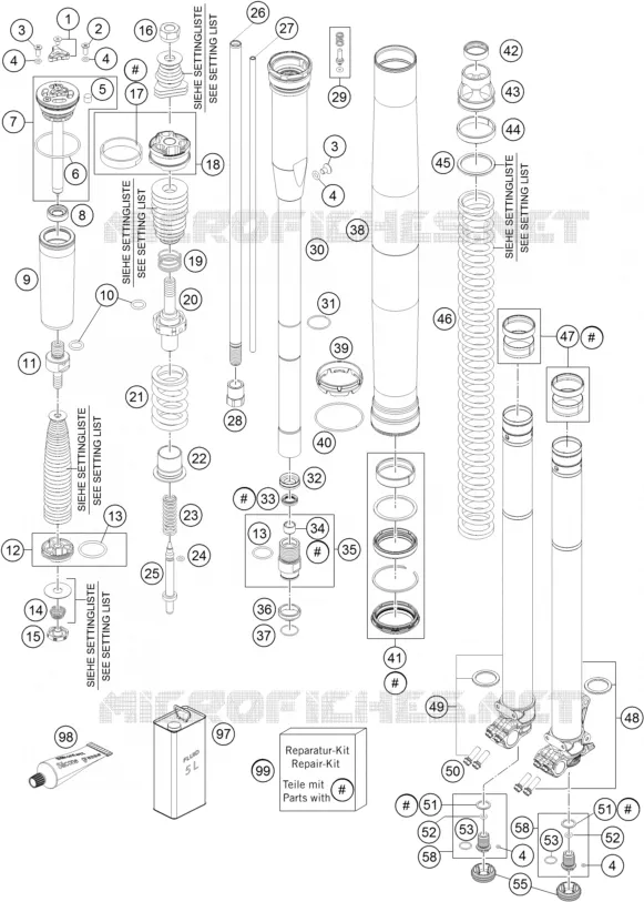 FRONT FORK (PARTS)