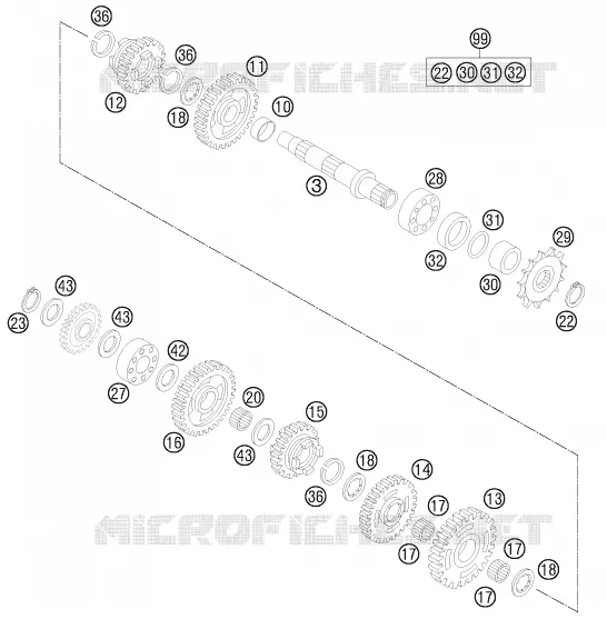 GEARBOX COUNTERSHAFT