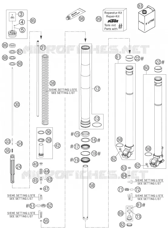FRONT FORK (PARTS)