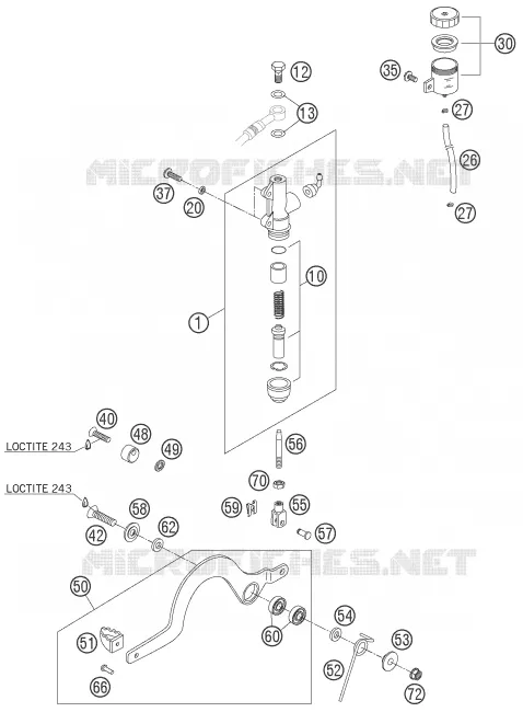 REAR BRAKE MASTER CYLINDER