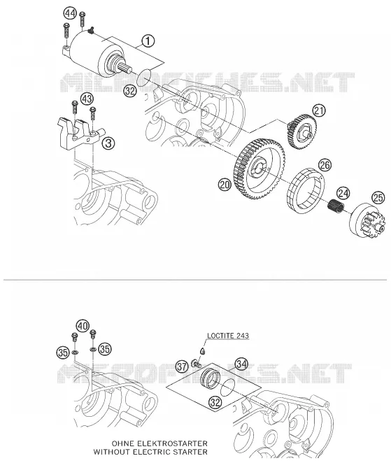 ELECTRIC STARTER MOTOR
