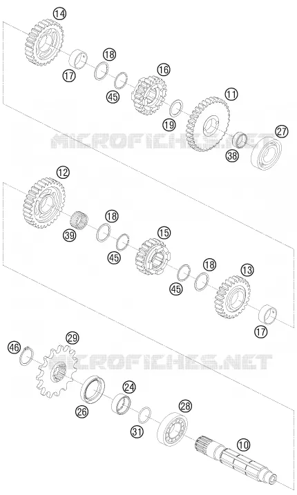 GEARBOX COUNTERSHAFT