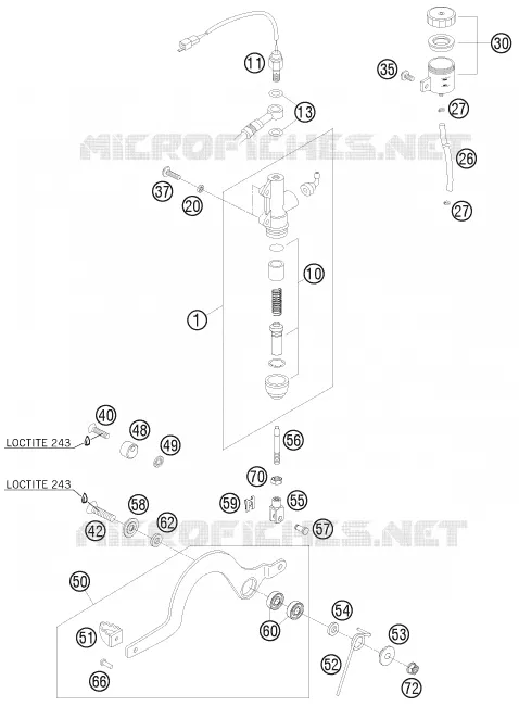 REAR BRAKE MASTER CYLINDER
