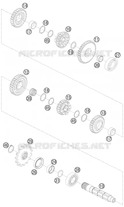 GEARBOX COUNTERSHAFT