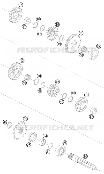 GEARBOX COUNTERSHAFT