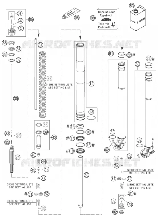 FRONT FORK (PARTS)