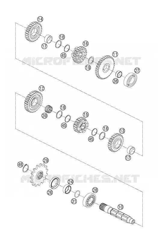 GEARBOX COUNTERSHAFT