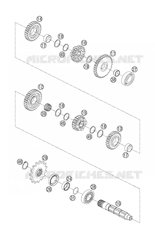 GEARBOX COUNTERSHAFT