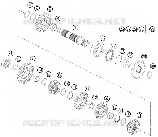 GEARBOX COUNTERSHAFT