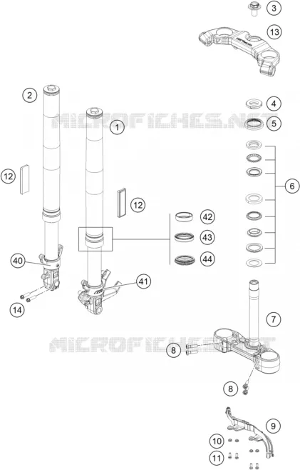 FRONT FORK / TRIPLE CLAMP