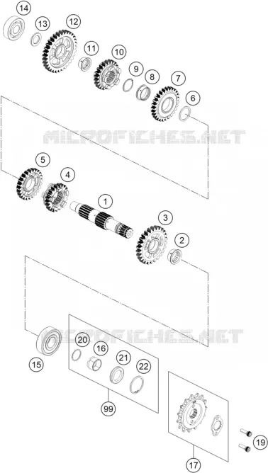 GEARBOX COUNTERSHAFT