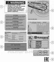 TECHNICAL INFORMATION STICKERS