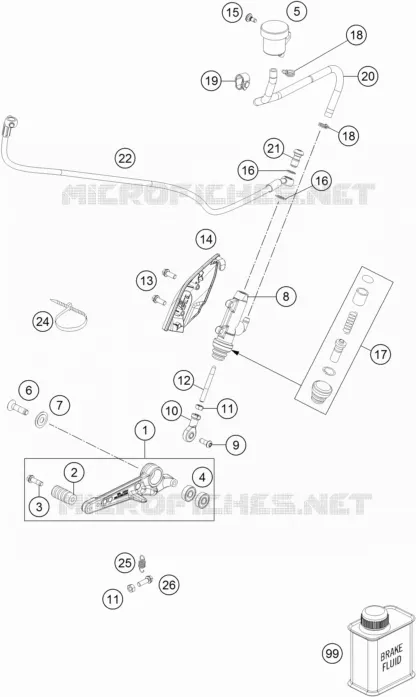 REAR BRAKE MASTER CYLINDER
