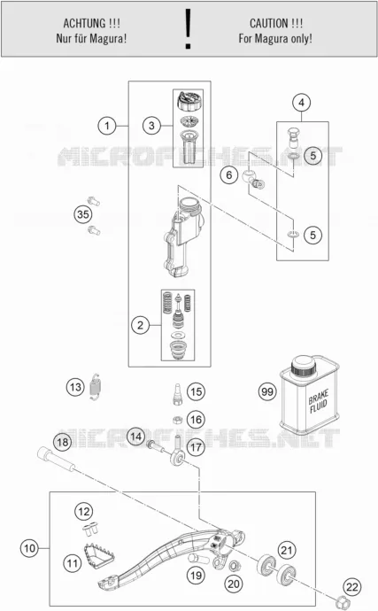 REAR BRAKE MASTER CYLINDER