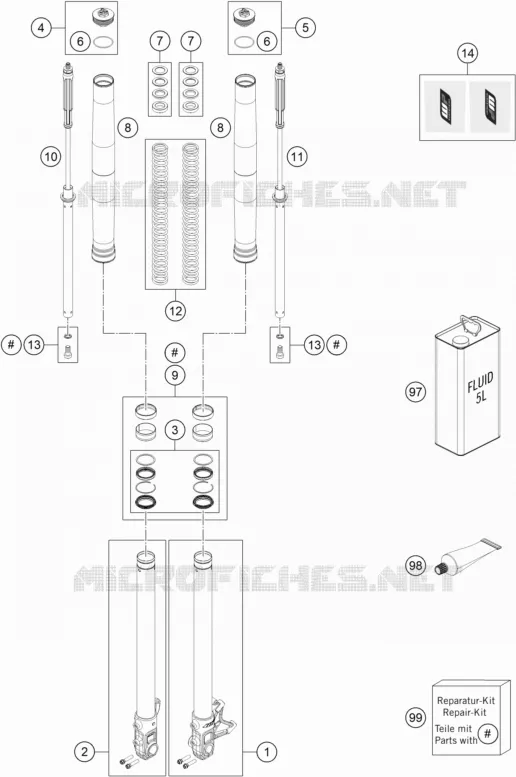 FRONT FORK (PARTS)