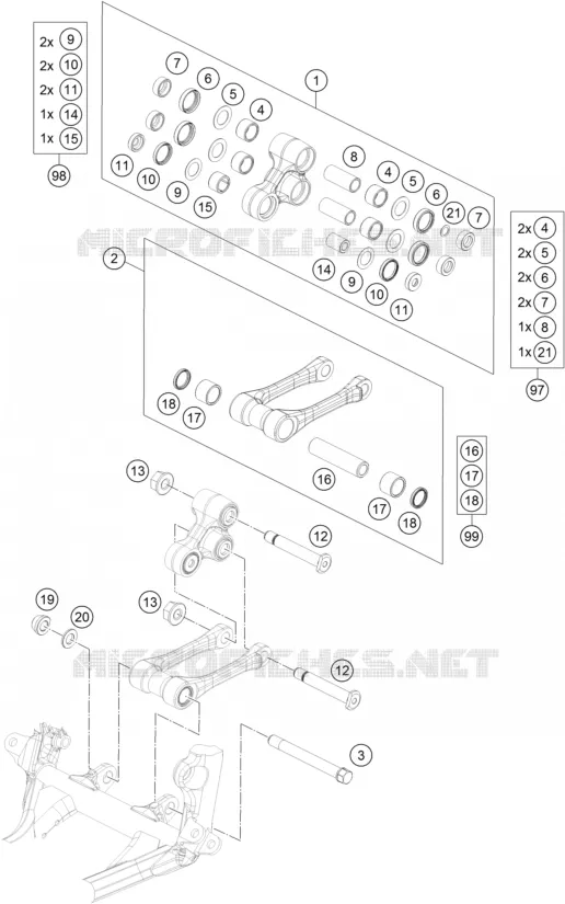 SHOCK PRO LEVER LINKAGE
