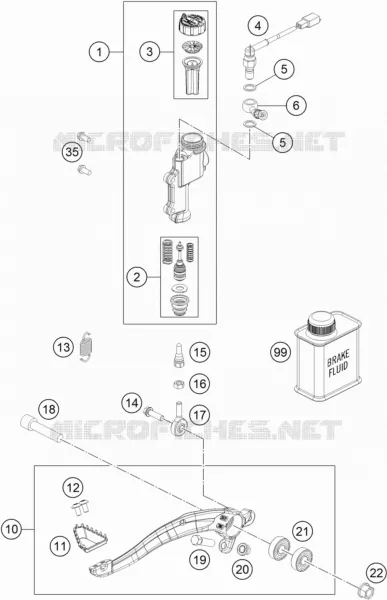 REAR BRAKE MASTER CYLINDER