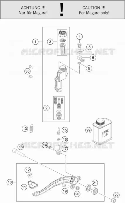 REAR BRAKE MASTER CYLINDER