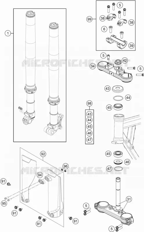 FRONT FORK / TRIPLE CLAMP