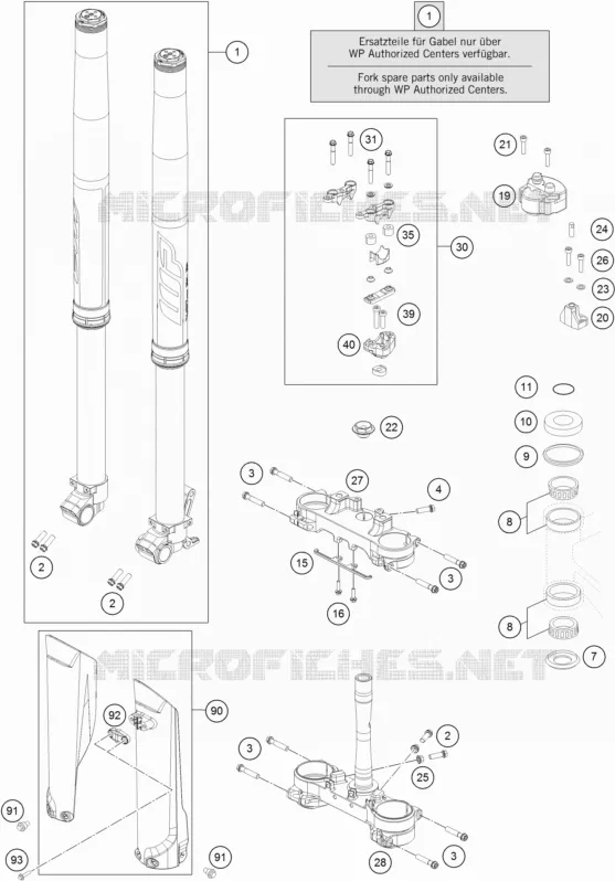 FRONT FORK / TRIPLE CLAMP