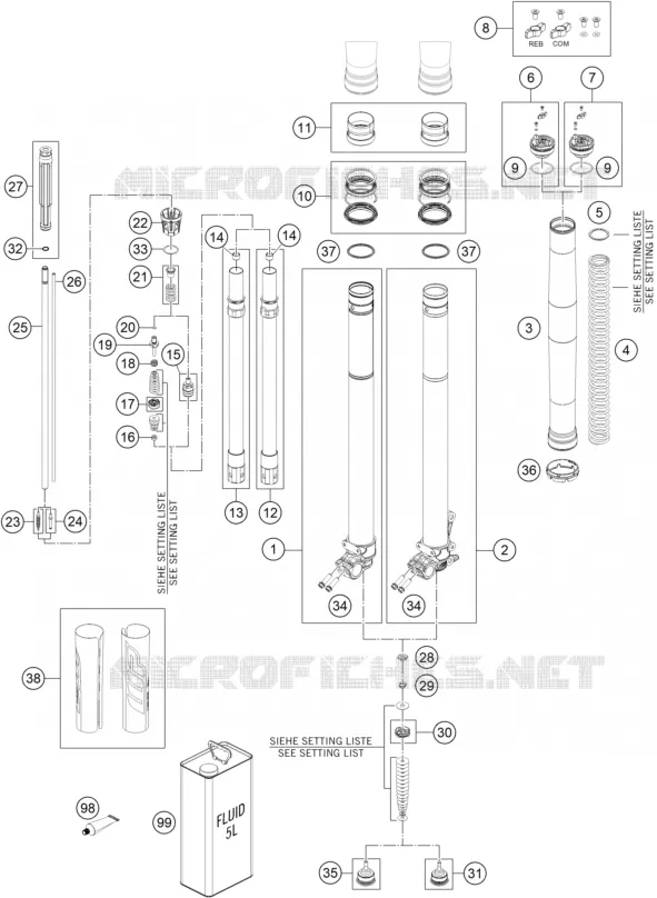 FRONT FORK (PARTS)