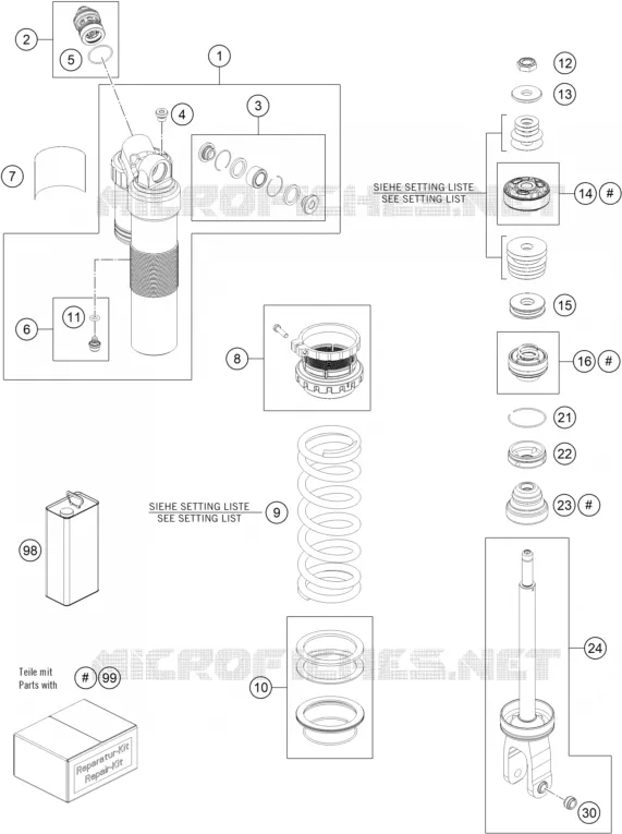 SHOCK ABSORBER (PARTS)