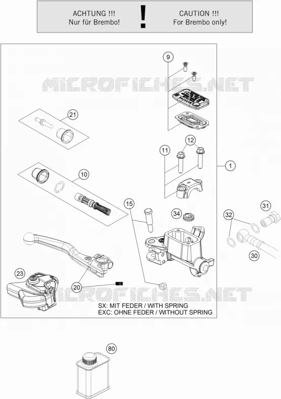 FRONT BRAKE MASTER CYLINDER