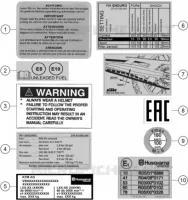 TECHNICAL INFORMATION STICKERS