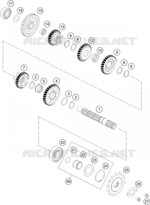 GEARBOX COUNTERSHAFT