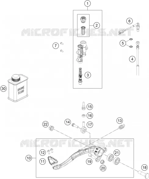 REAR BRAKE MASTER CYLINDER