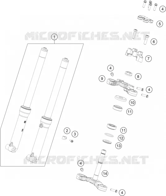FRONT FORK / TRIPLE CLAMP