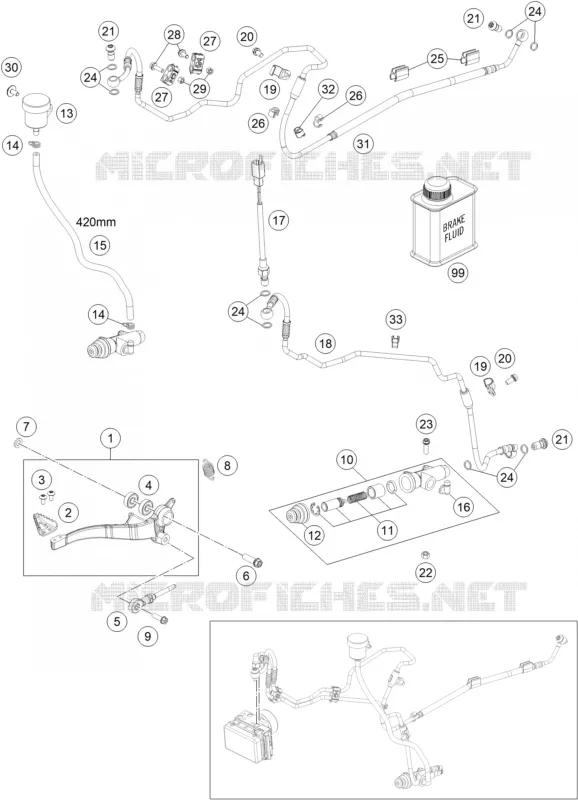 REAR BRAKE MASTER CYLINDER