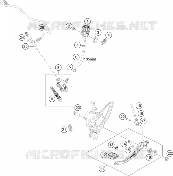 REAR BRAKE MASTER CYLINDER