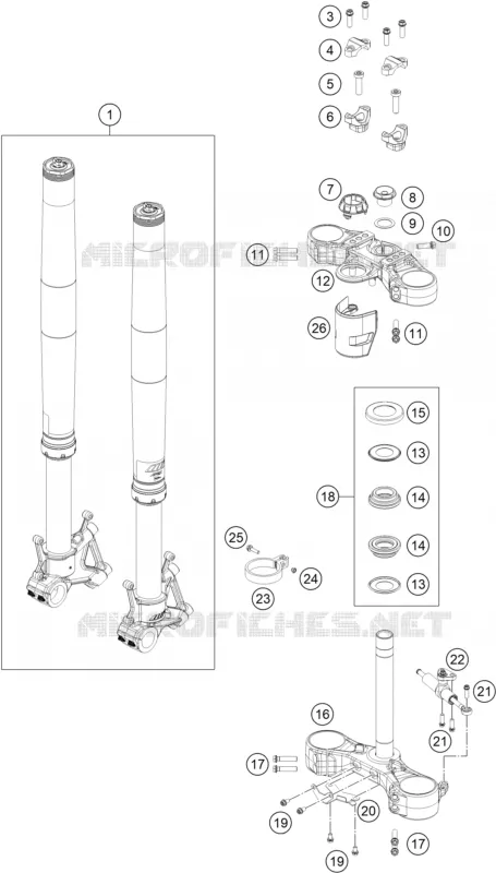 FRONT FORK / TRIPLE CLAMP